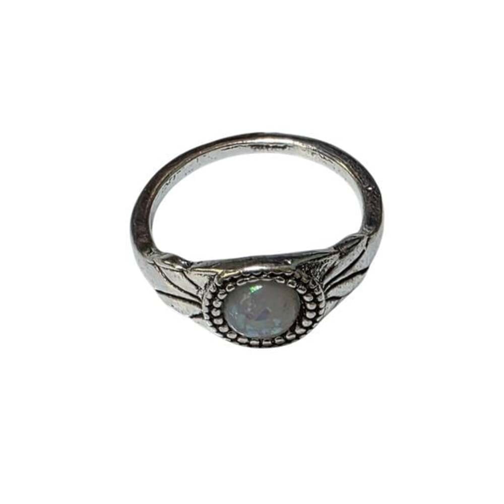 Silver Ring with Opal Stone